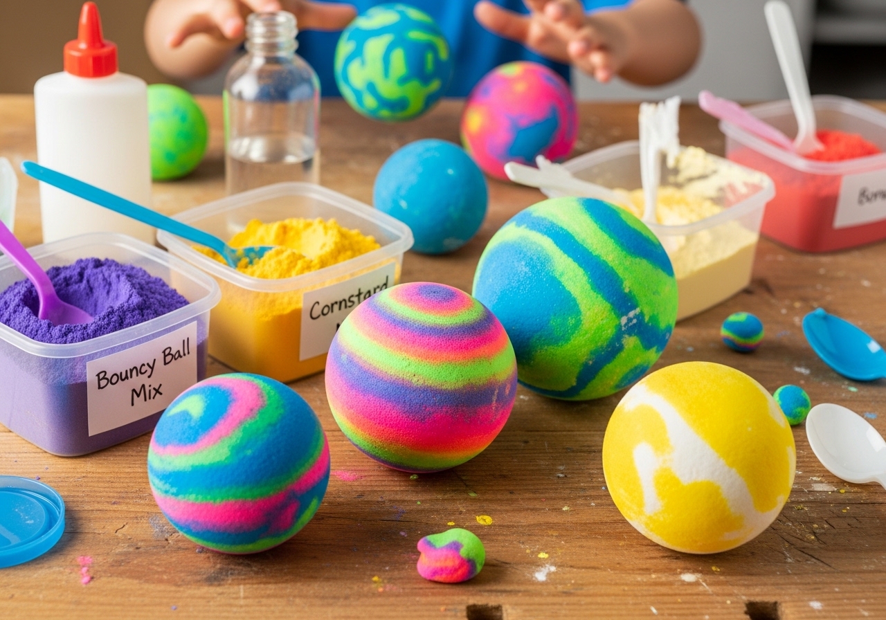 Bouncy Bungees Kids Can Make Themselves: A Fun Chemical Experiment