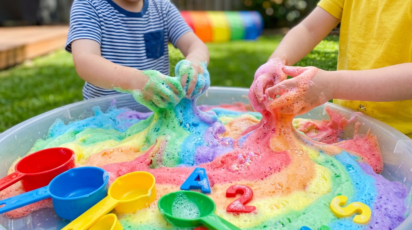 How to Make Colorful Rainbow Soap Foam: Endless Fun and Creative Learning Activity