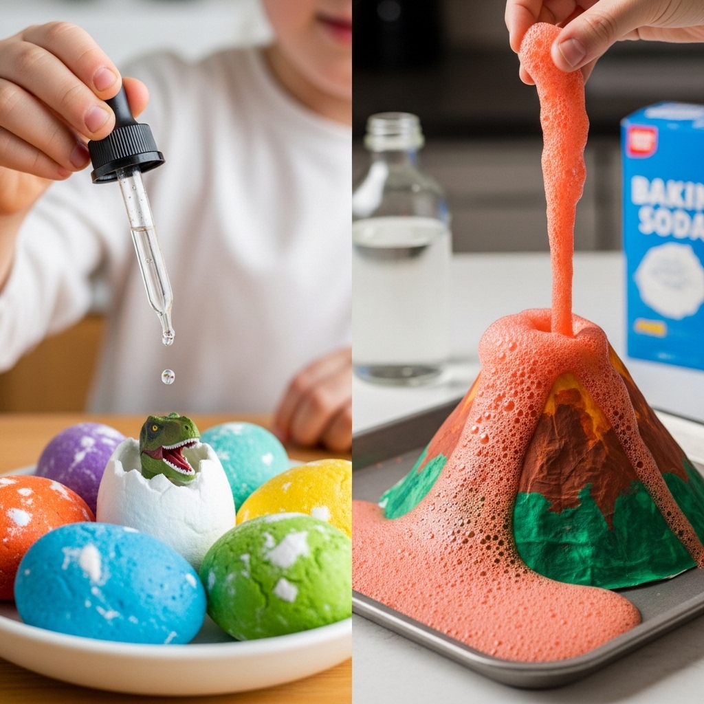 Baking Soda Dinosaur Eggs