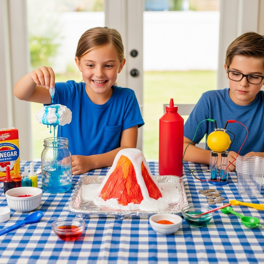 Easy science experiments for kids at home