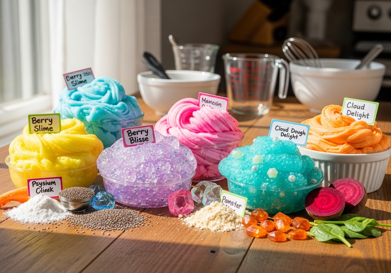Fun recipes for making slime without glue