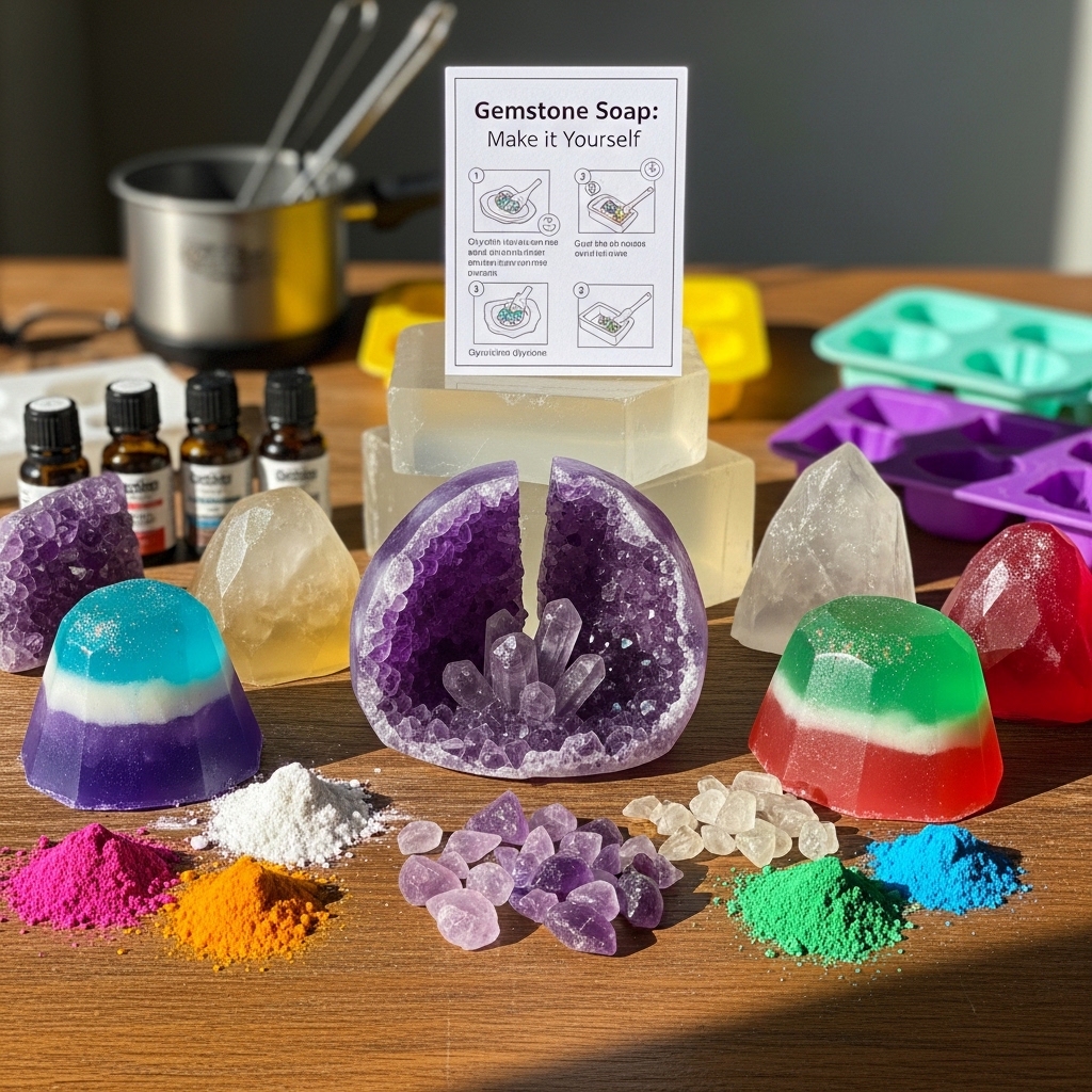 Gemstone Soap Make it Yourself