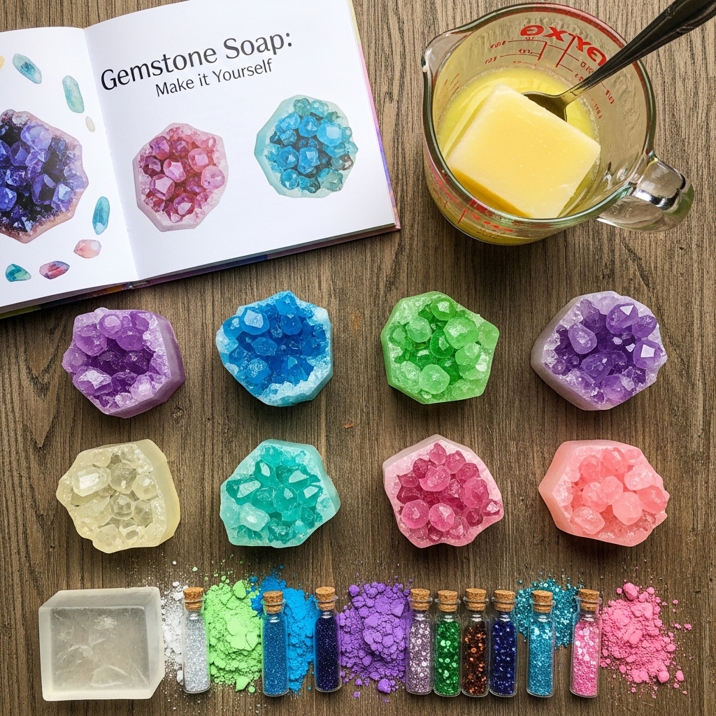 Gemstone Soap Make it Yourself