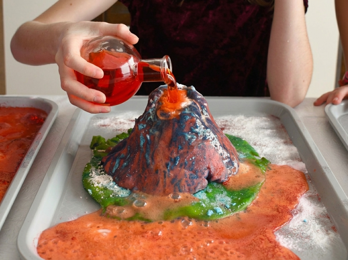 How to make a homemade volcano for children 2 fun ways