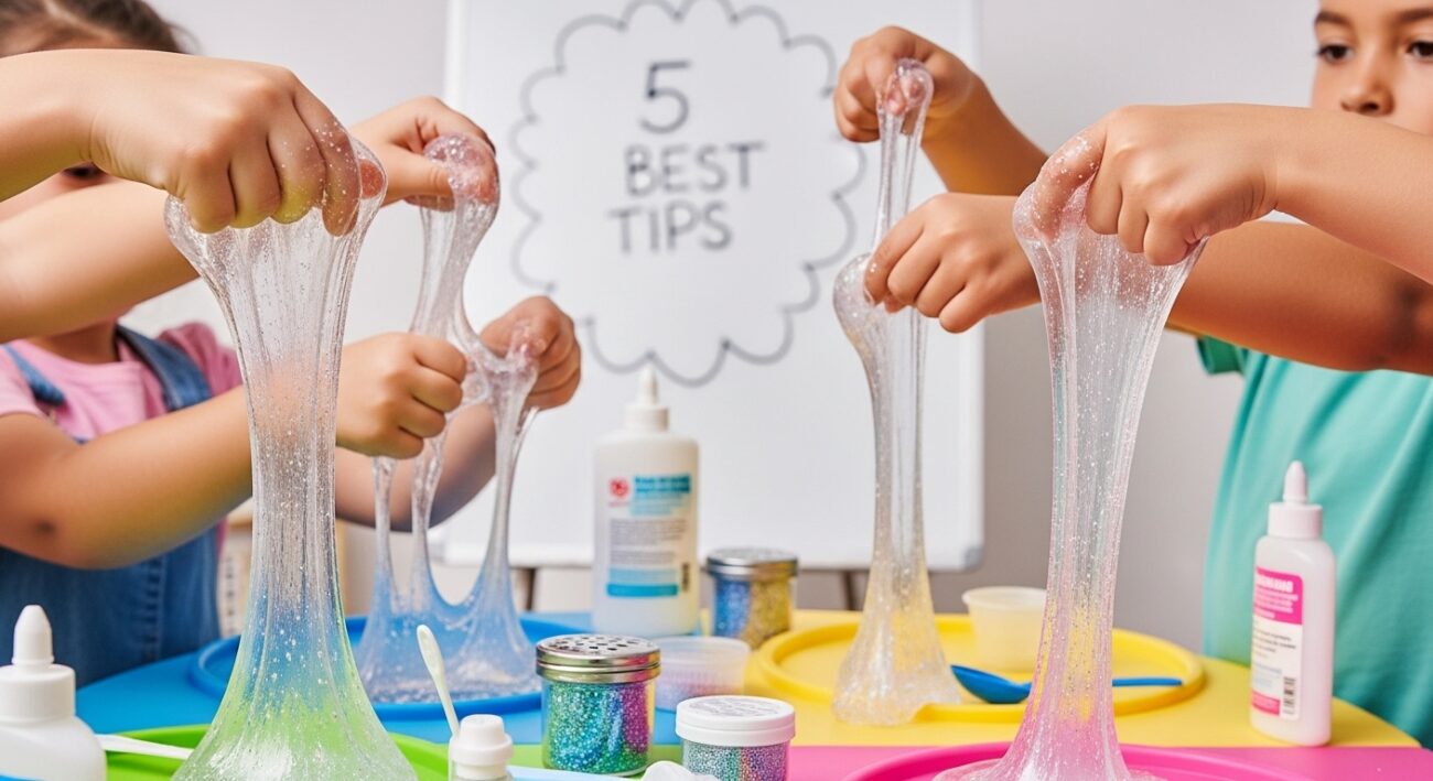 It usually makes clear slime that children love.
