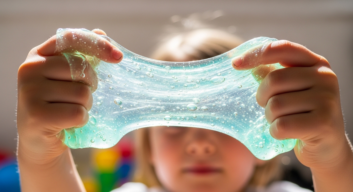 It usually makes clear slime that children love.