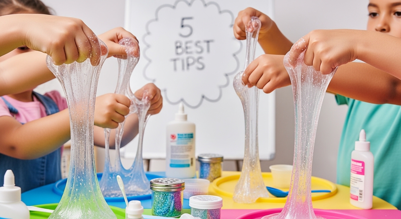 It usually makes clear slime that children love.