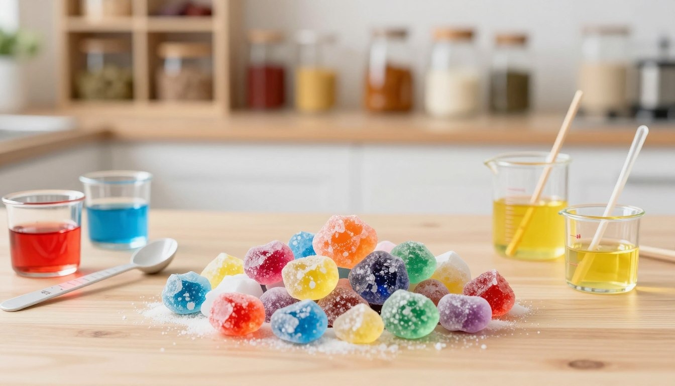 Create colorful crystals using a fun baking soda experiment.