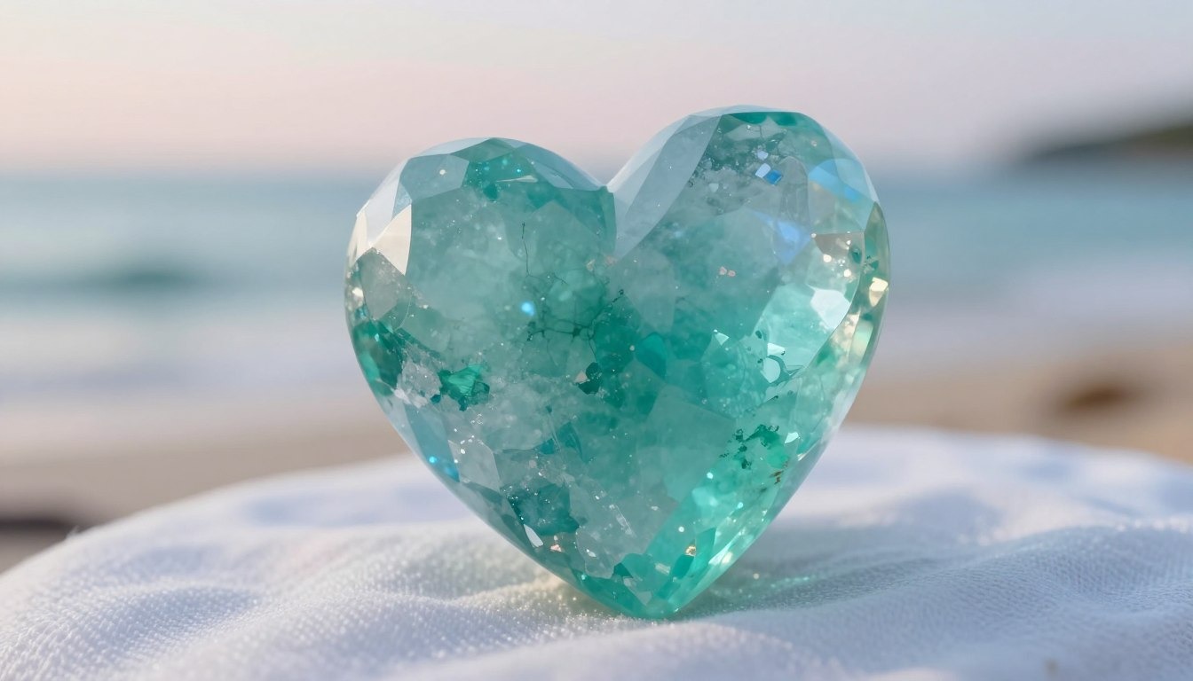 Make Crystals: A Delicate Turquoise Crystal Heart—A Simple Touch