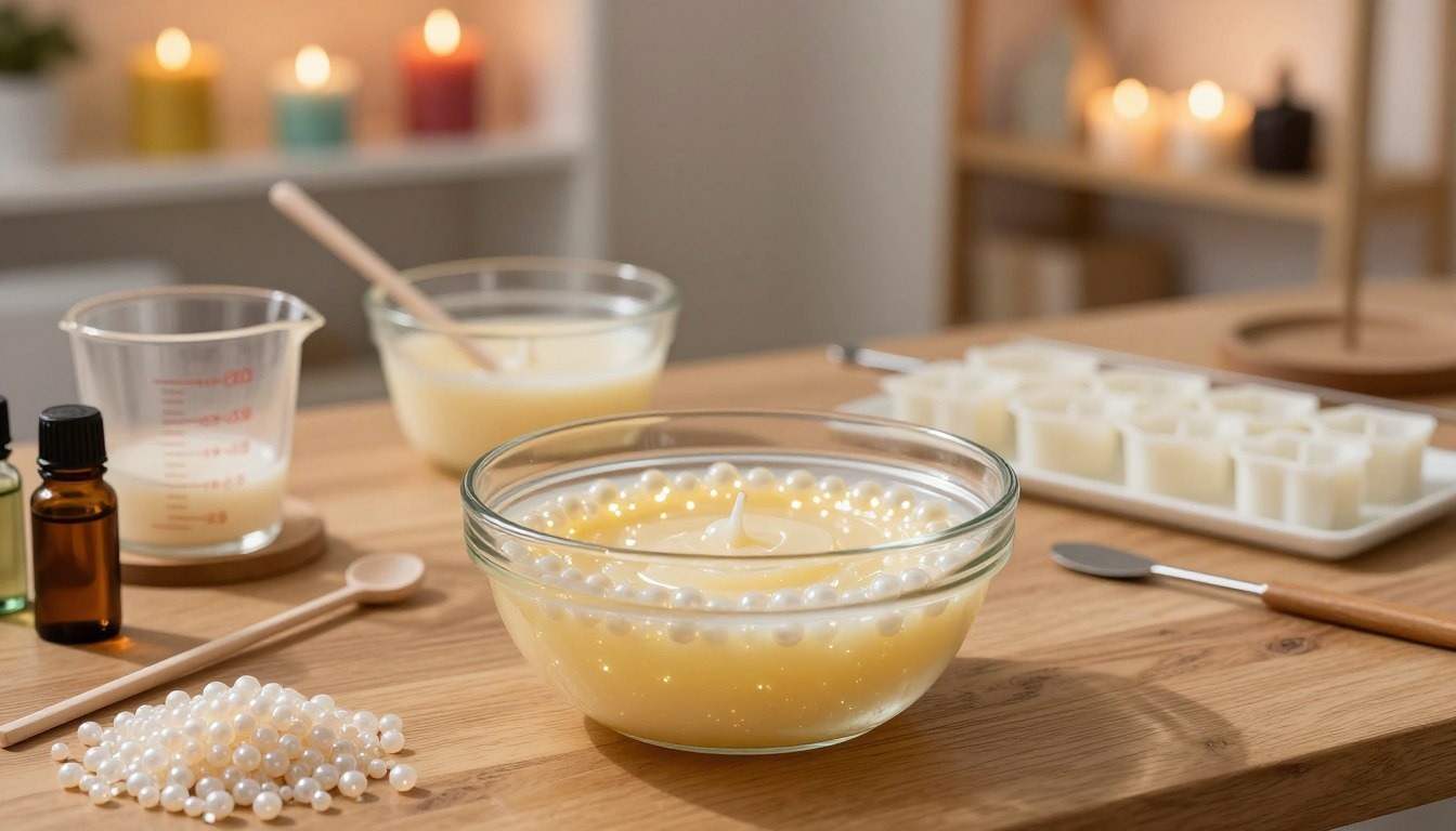 Inspiration to create DIY candles with granulated wax