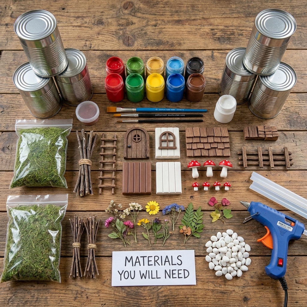 A creative idea for decorating gardens using tin cans