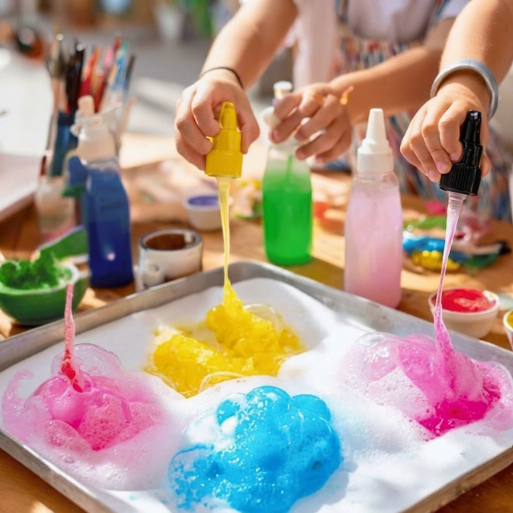 Baking soda drawing activity