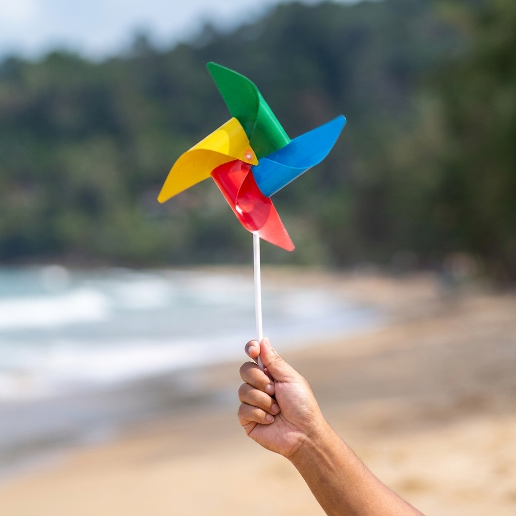 Creating a paper fan that spins in the air