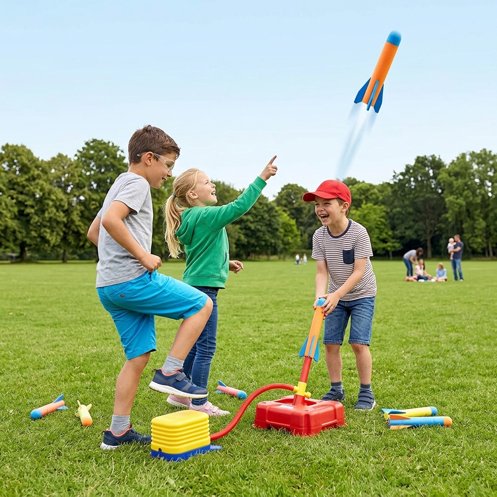Easy air rocket launcher