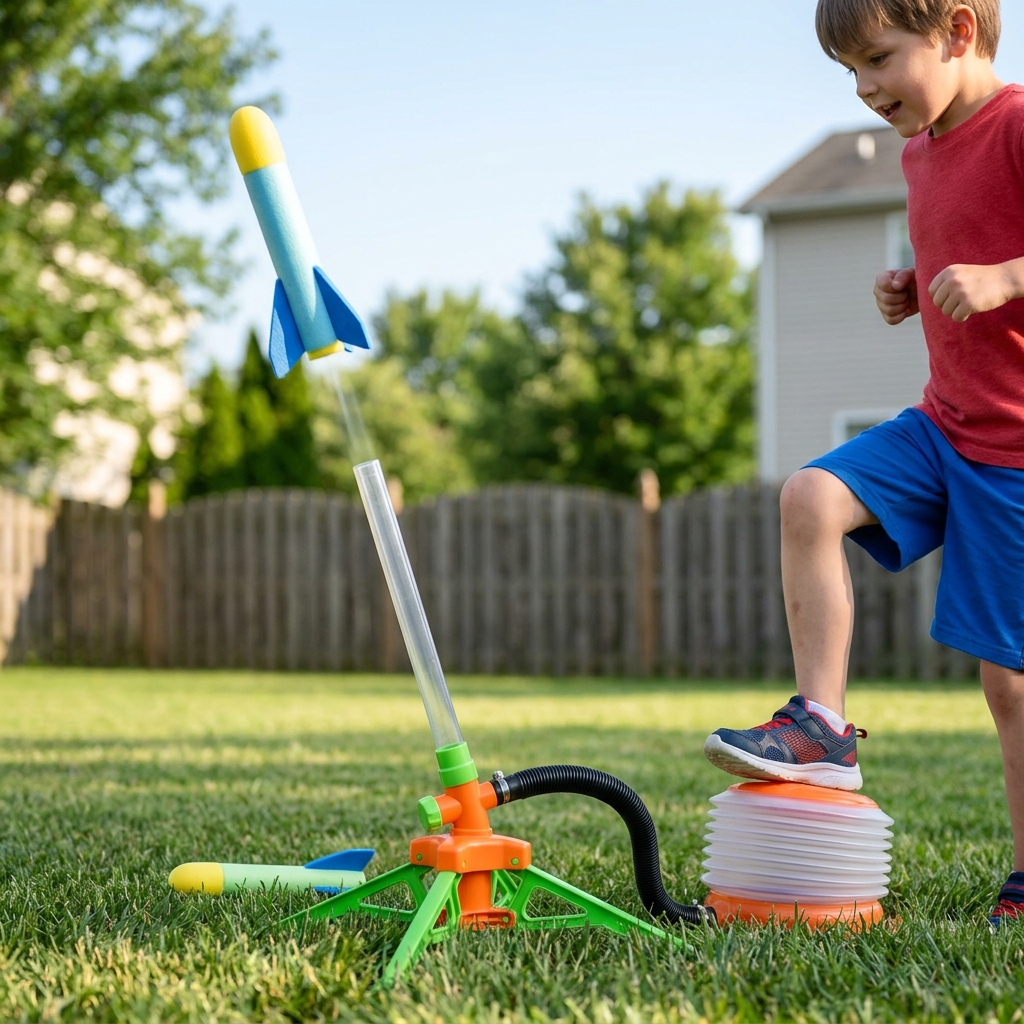 Easy air rocket launcher