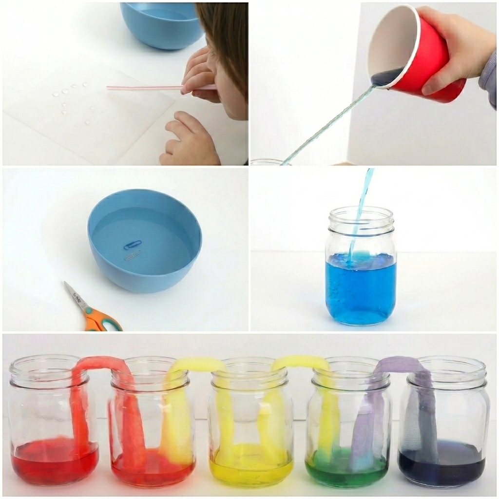 Experiment ideas for children using household items
