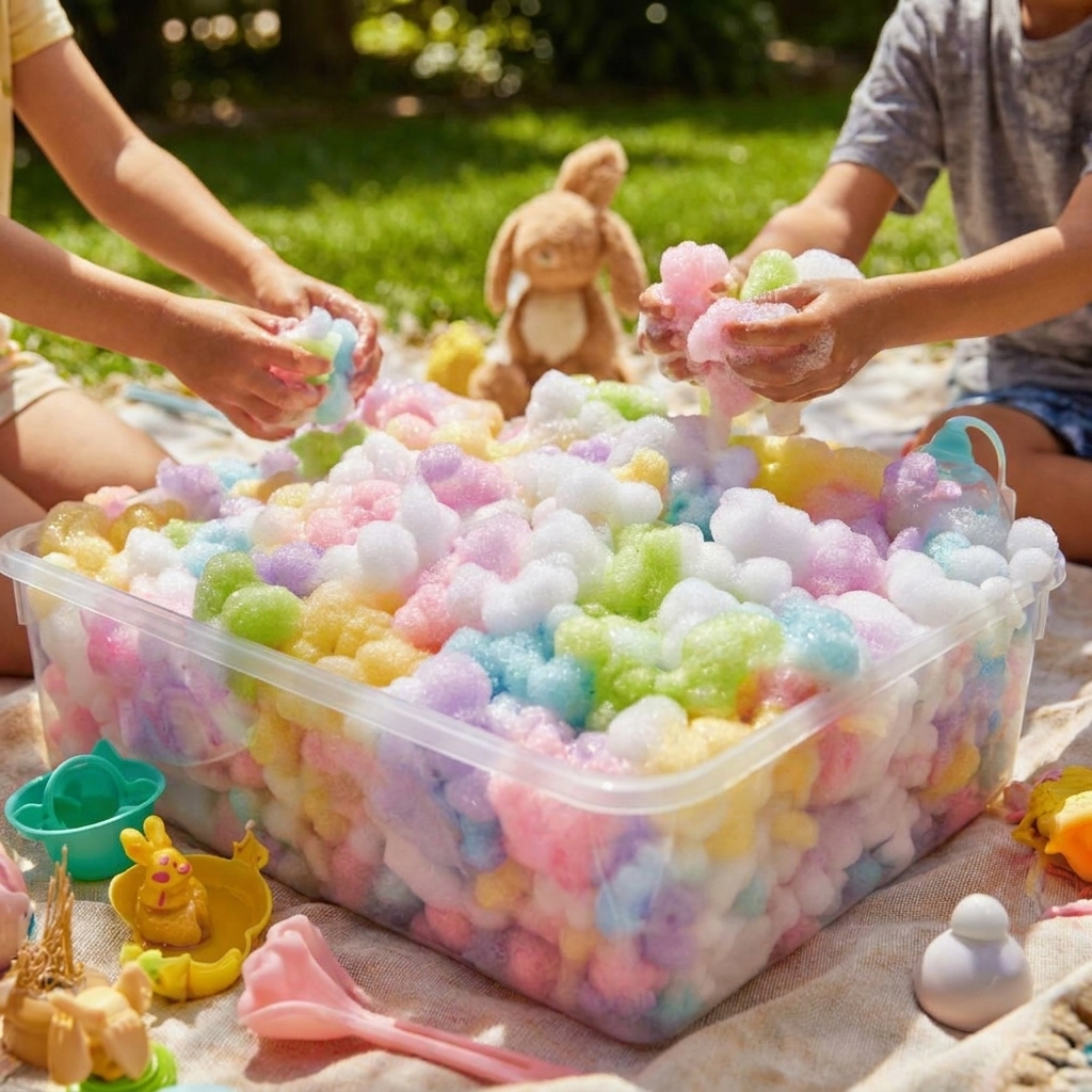 For creative crafts and sensory play dough, flour, and water.