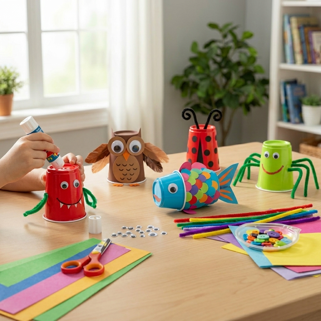 Fun and creative ideas using plastic cups