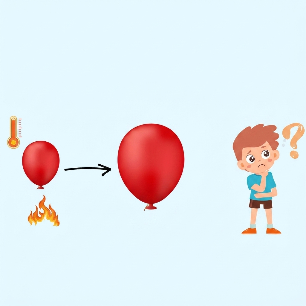 Inflate the balloon without air using vinegar and baking soda