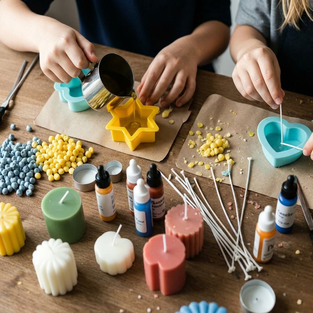 Inspiring ideas for making handmade candles using wax beads
