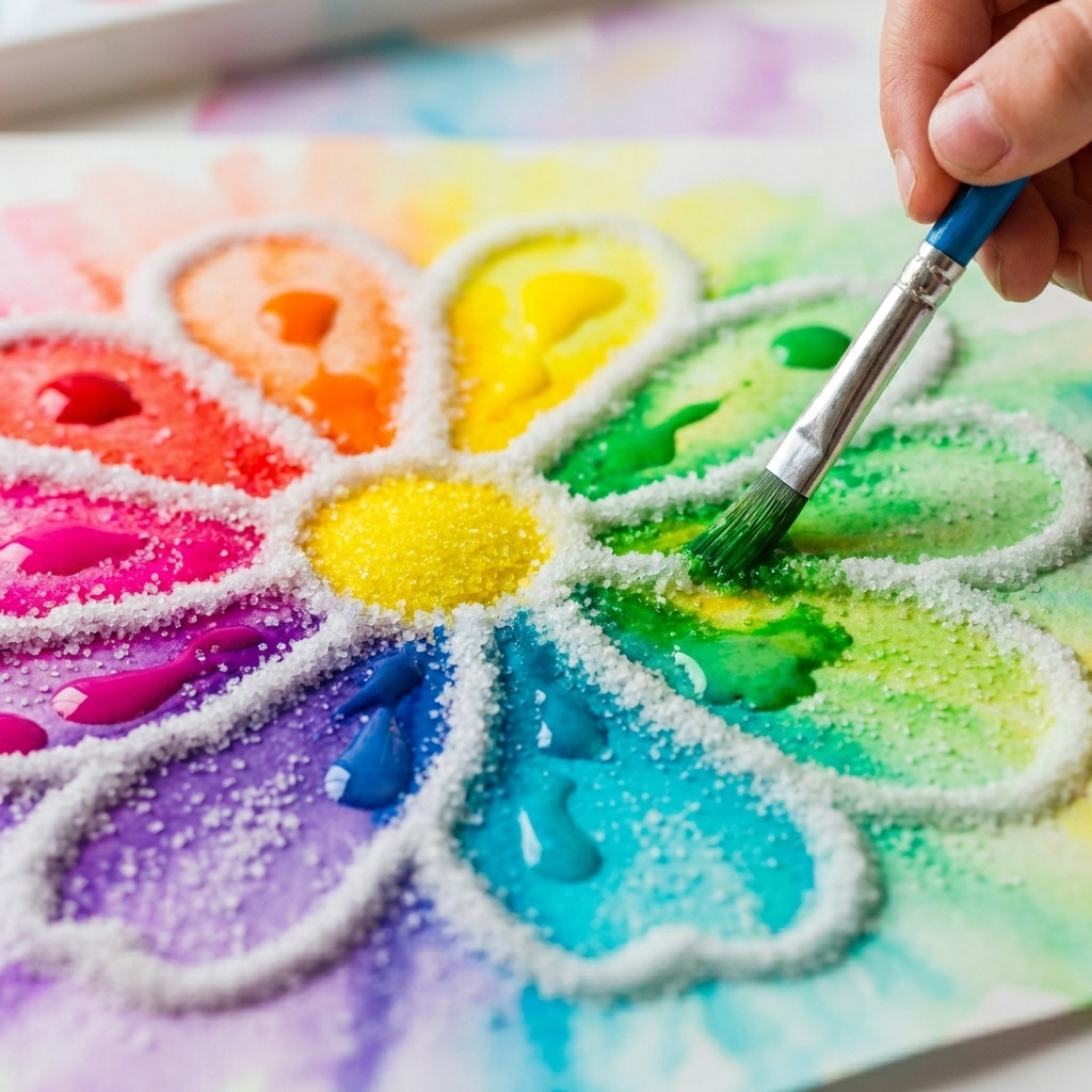 Magical watercolor painting