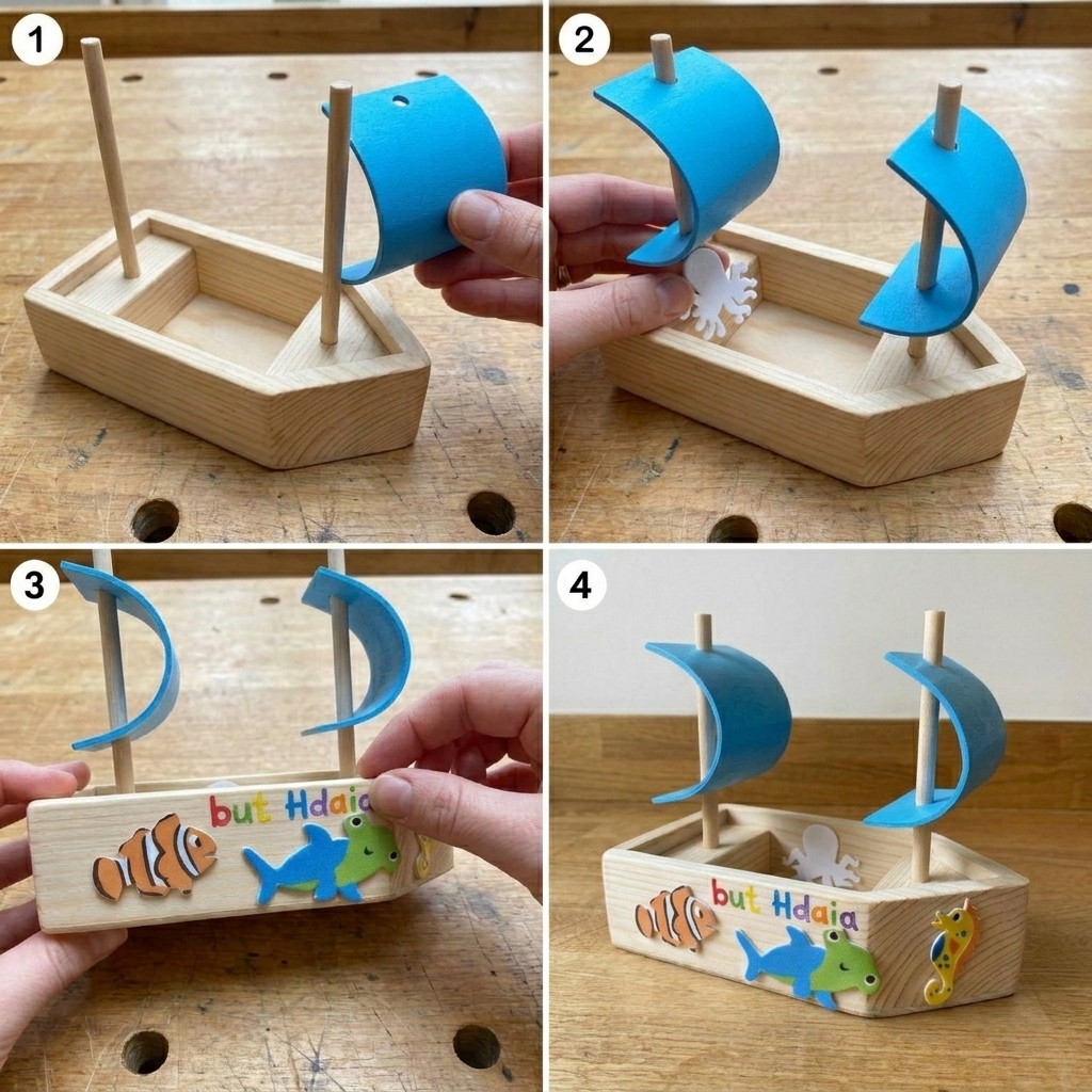 Make a small boat that floats on the water