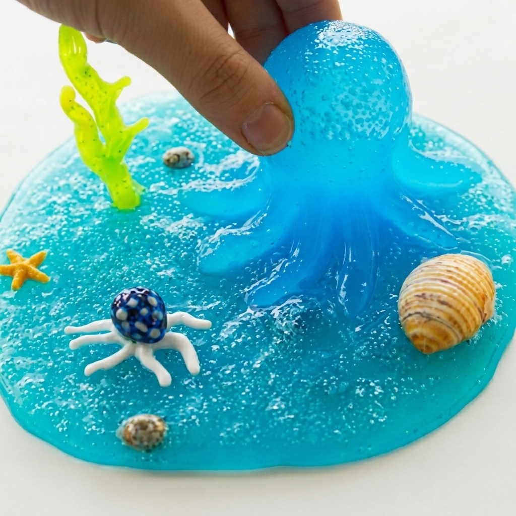 Make your own ocean slime, no borax needed
