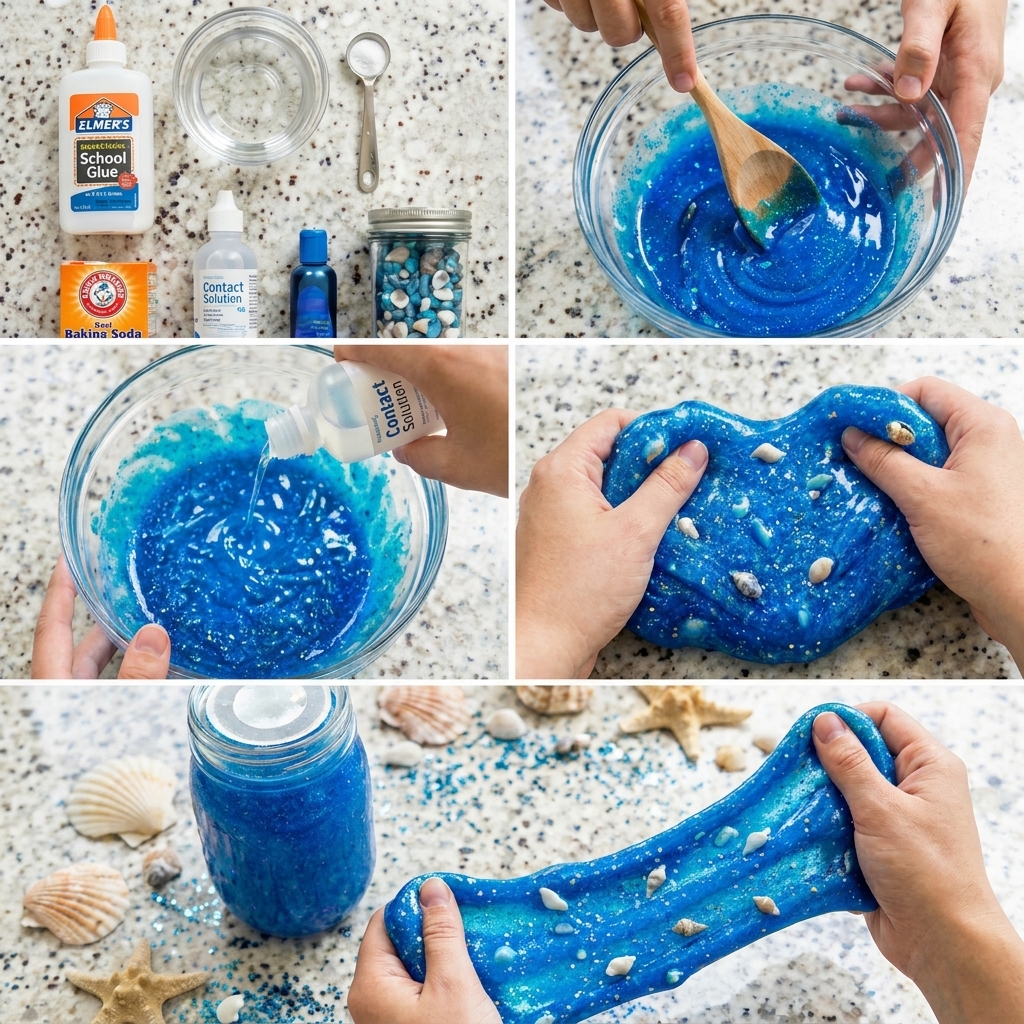 Make your own ocean slime, no borax needed