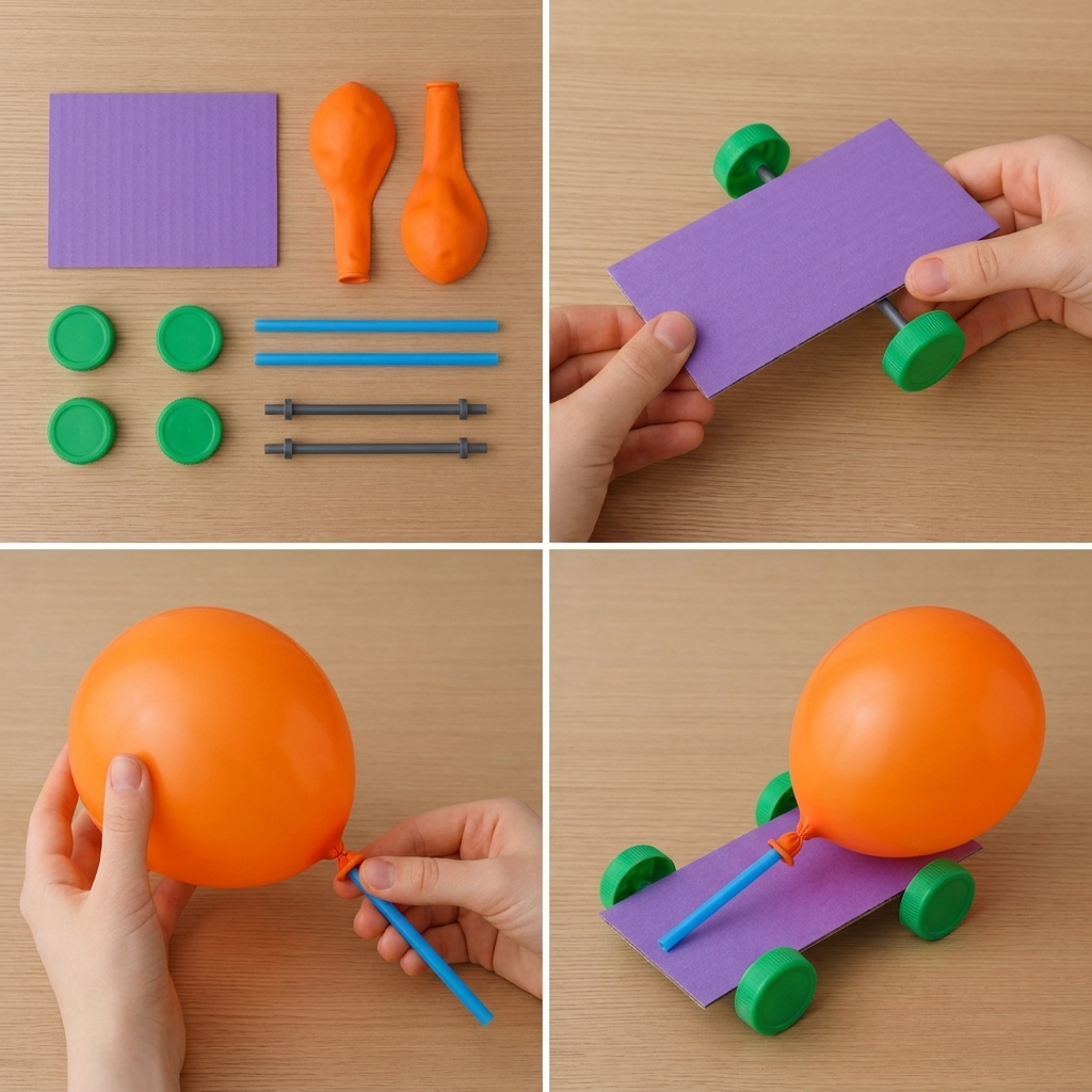 Making a car powered by balloons