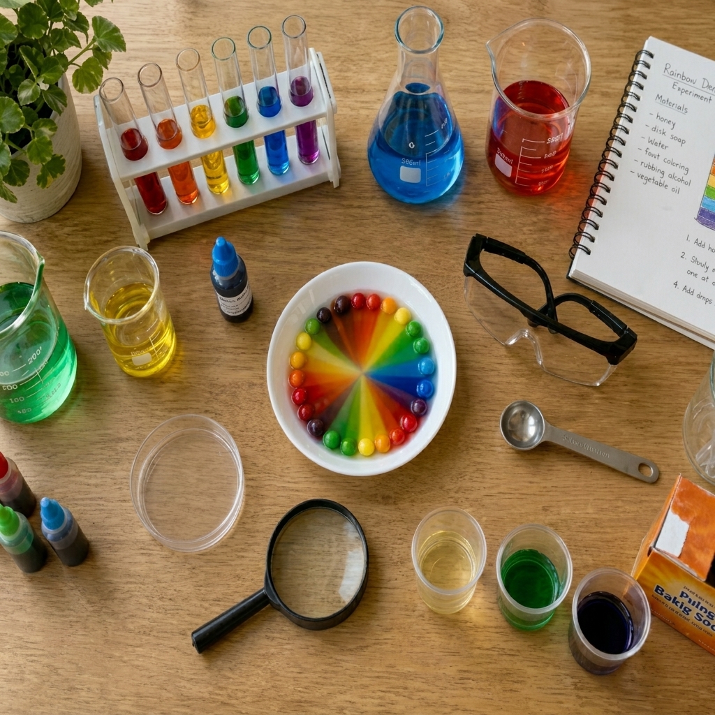 Scientific experiments in color