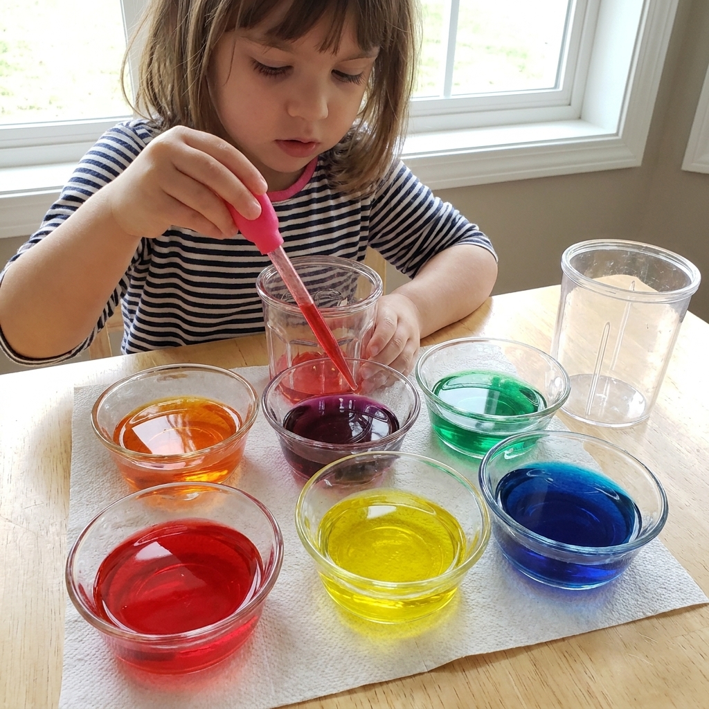 Scientific experiments in color