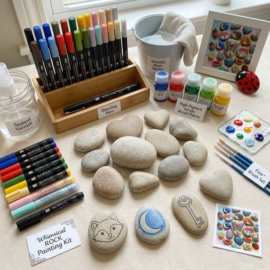 Super rock painting ideas and easy ideas for kids