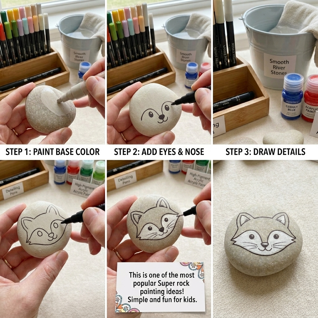 Super rock painting ideas and easy ideas for kids