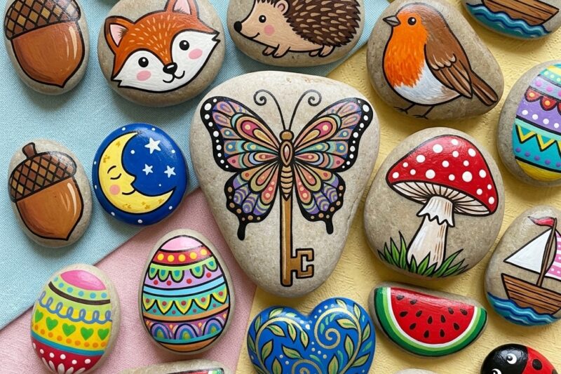 Super rock painting ideas and easy ideas for kids – 7 Easy Crafts