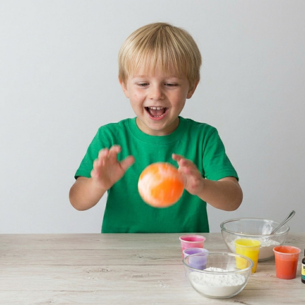 The method of making bouncy balls is loved by children.