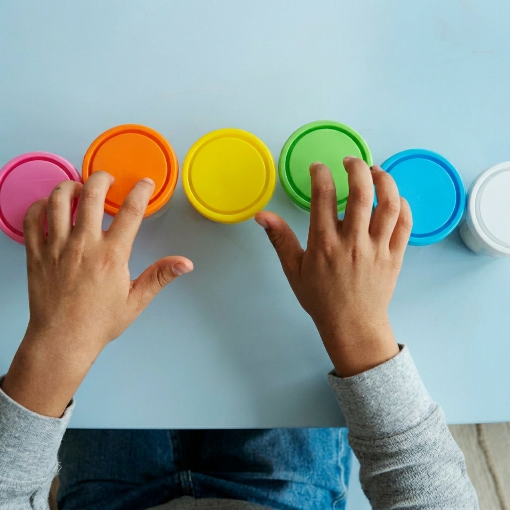 color mixing experience for children