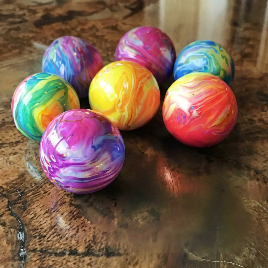 The method of making bouncy balls is loved by children.