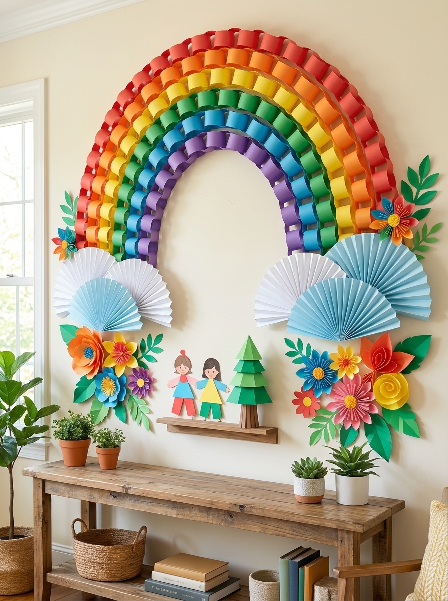 A great idea for artwork using construction paper
