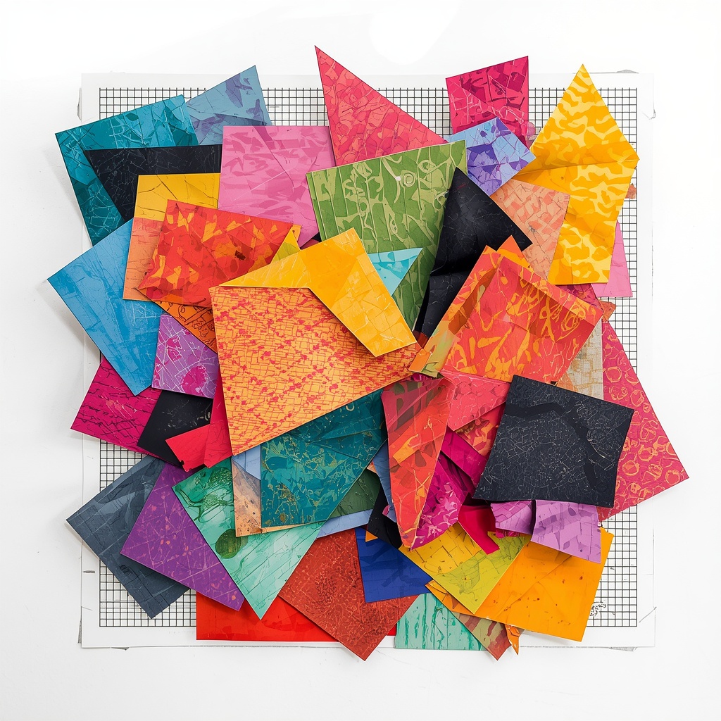 A great idea for artwork using construction paper