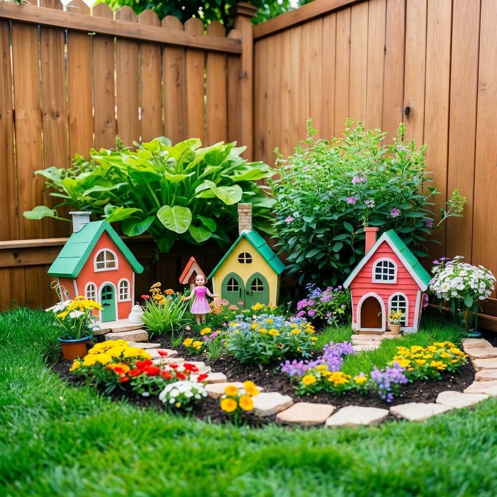 A small garden for children.