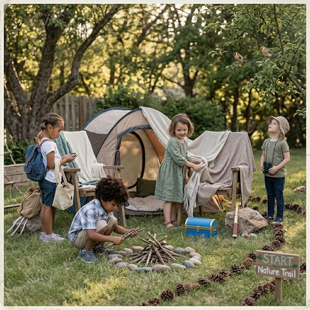 An easy backyard activity we used all summer
