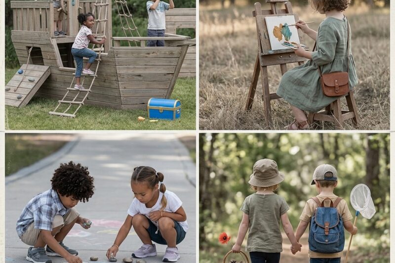 An easy backyard activity we used all summer: 7 Best Travel Games