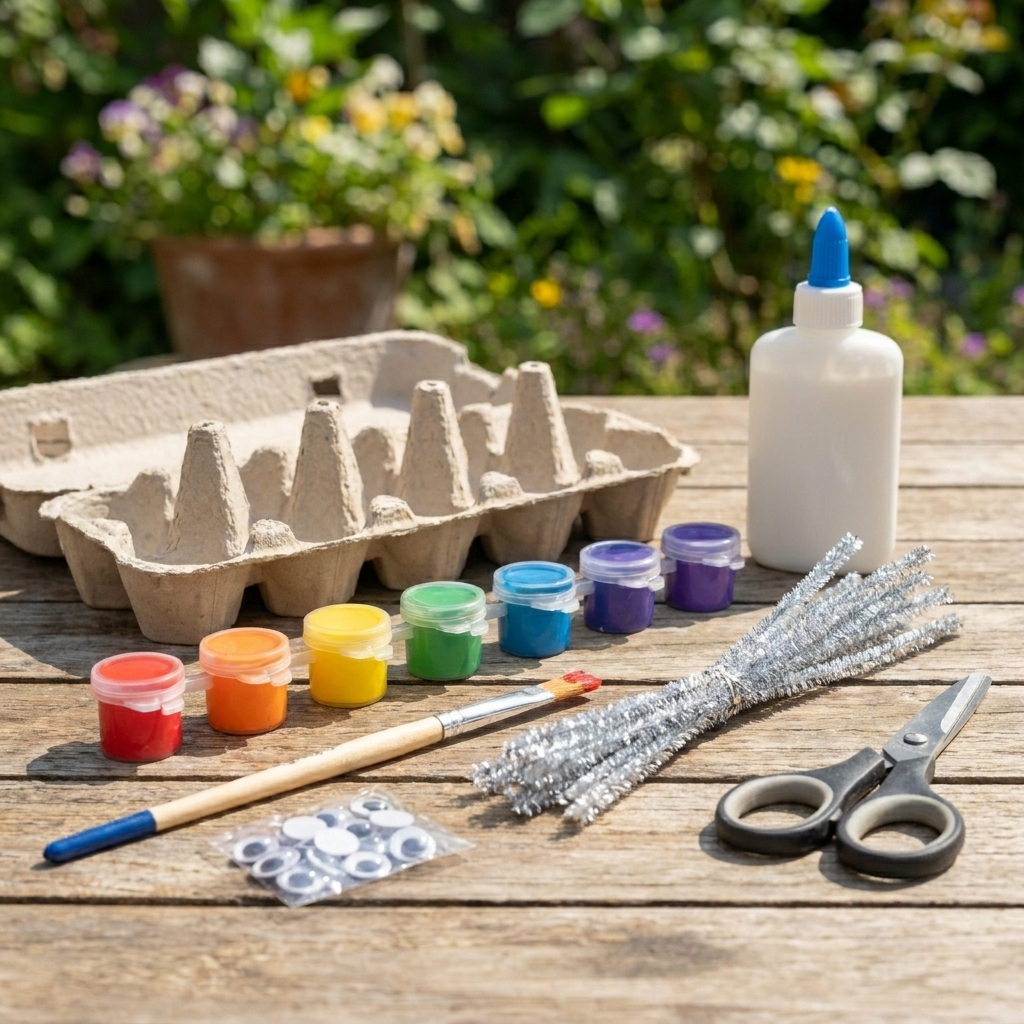 Art ideas for kids using egg cartons