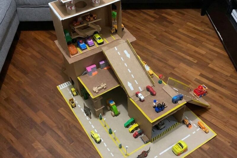 Cardboard multi-story car park design: How 8 Travel Crafts Boost Learning