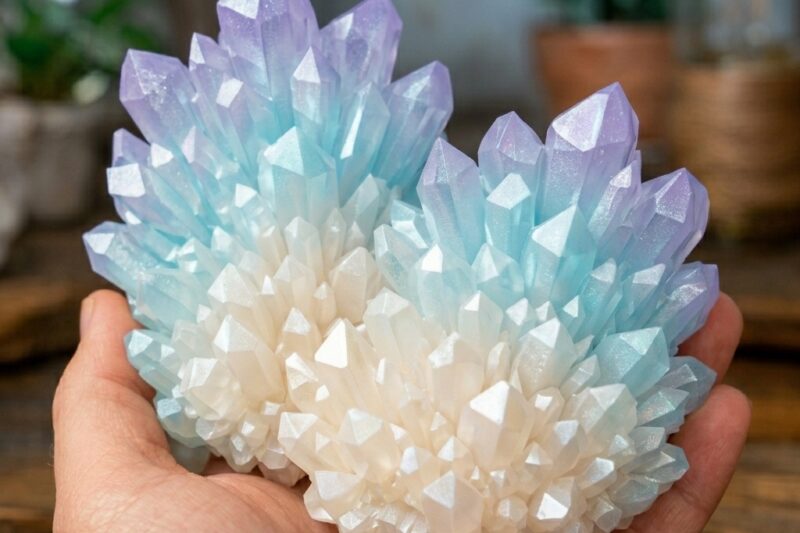 Children’s Colored Crystal Growth Experience: How 7 Crystals Form