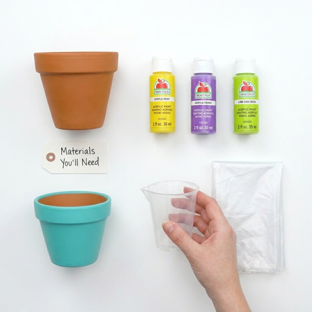Colorful Terra Cotta Pots Easy Kids Crafts