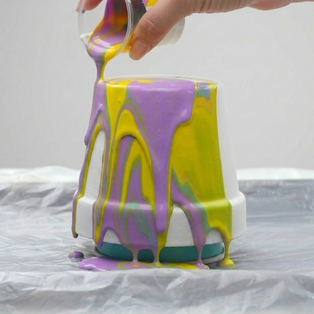 Colorful Terra Cotta Pots Easy Kids Crafts
