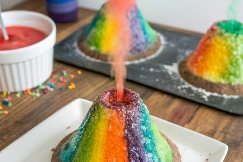 Create a colorful volcano that erupts before your eyes!: 10 Best Travel Crafts