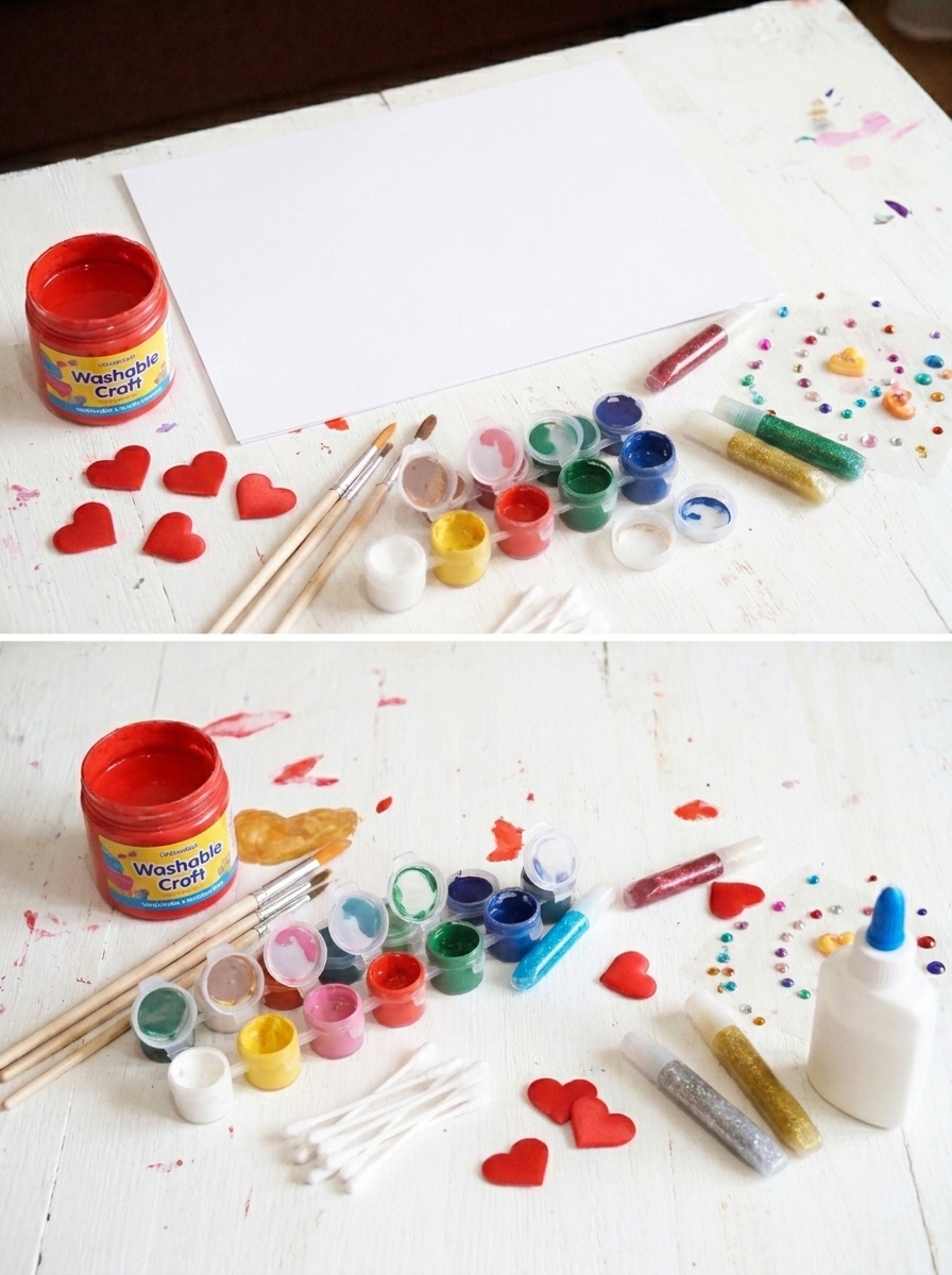 Create trees or animals using fingerprints and colors.