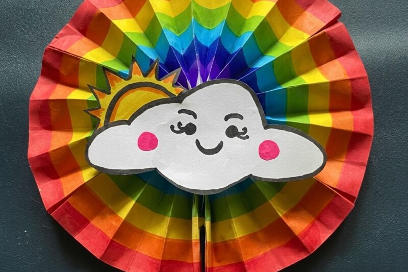 DIY Fun Paper Fan Rainbow Craft Activity: 7 Easy Steps